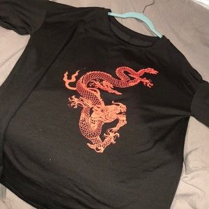 Black dragon shirt